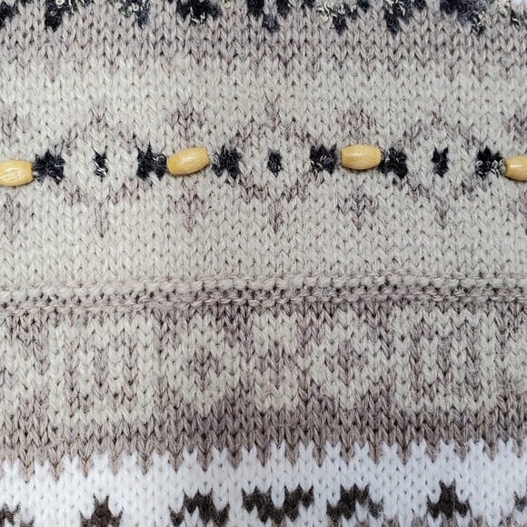 Dress Barn Geometric Pattern Turtleneck/Cowl Sweater- Women's- Size Medium - Picture 4 of 15